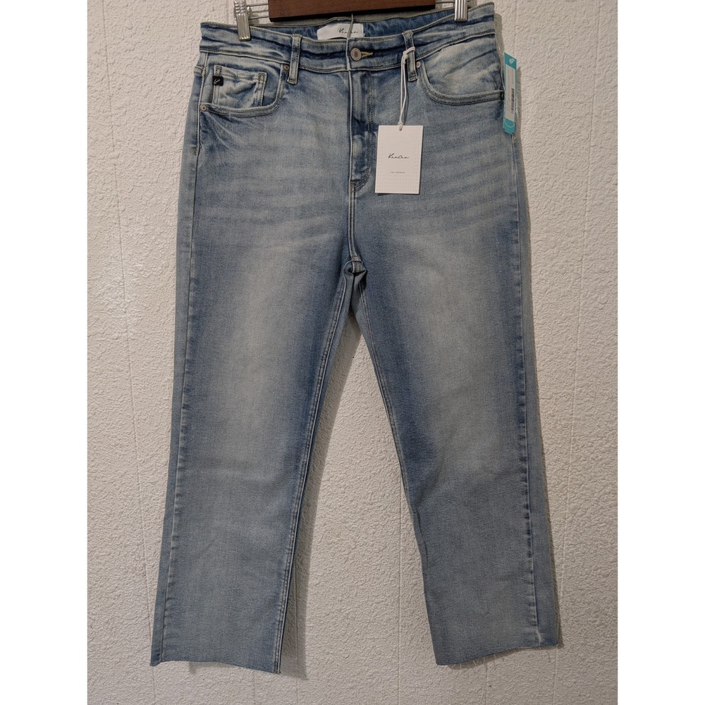 Kancan jeans style St1709GT-1-sf, Women's, Light, Nwt, Distressed Bottoms, 12/31
